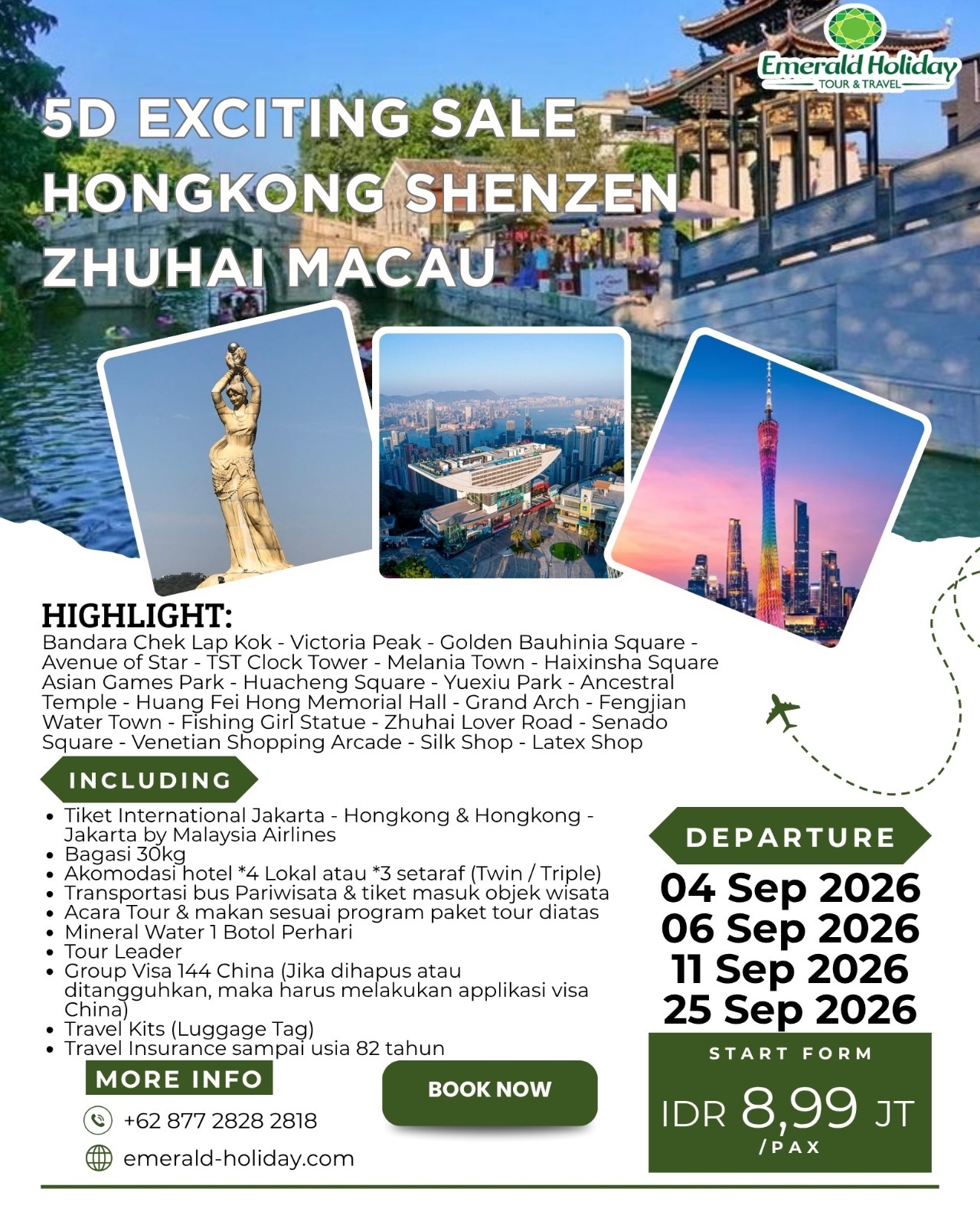 5D EXCITING SALE HONGKONG SHENZEN ZHUHAI MACAU